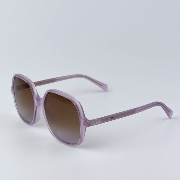 Celine CL40244U 78F CELINE THIN BRAND NEW Sunglasses Opal Lilac Gradient Women - Picture 4 of 9